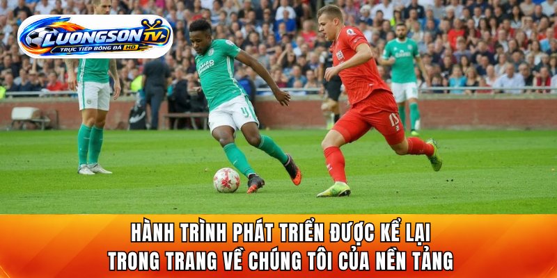 Hành trình phát triển được kể lại trong trang về chúng tôi của nền tảng